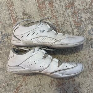 Varsity white cheer shoes